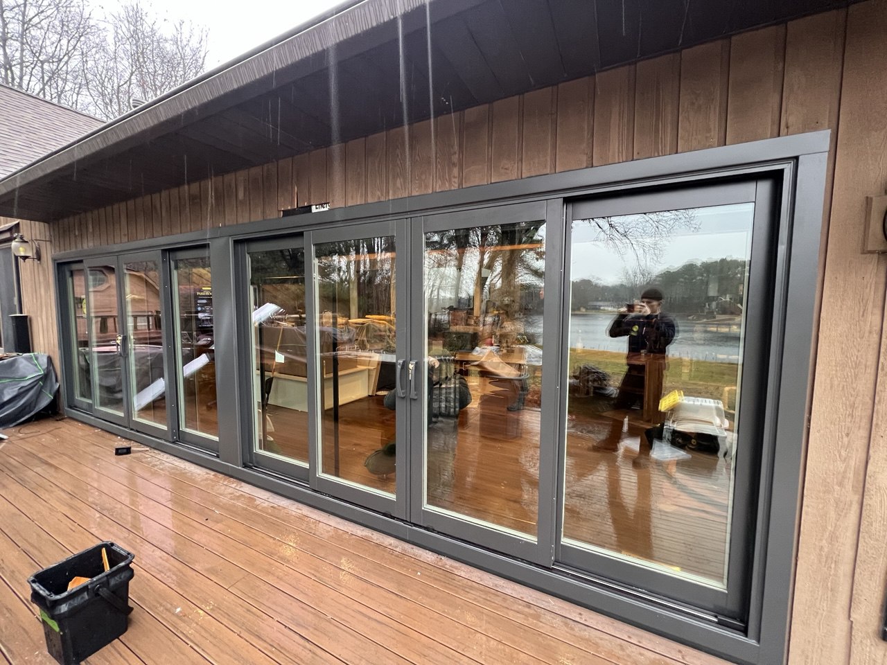 Folding patio doors installation
