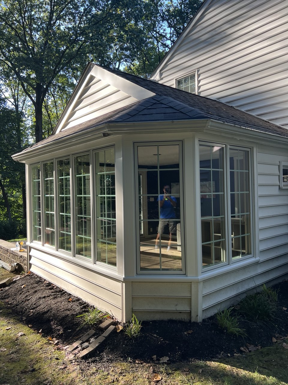 Sunroom with multiple windows - exterior view